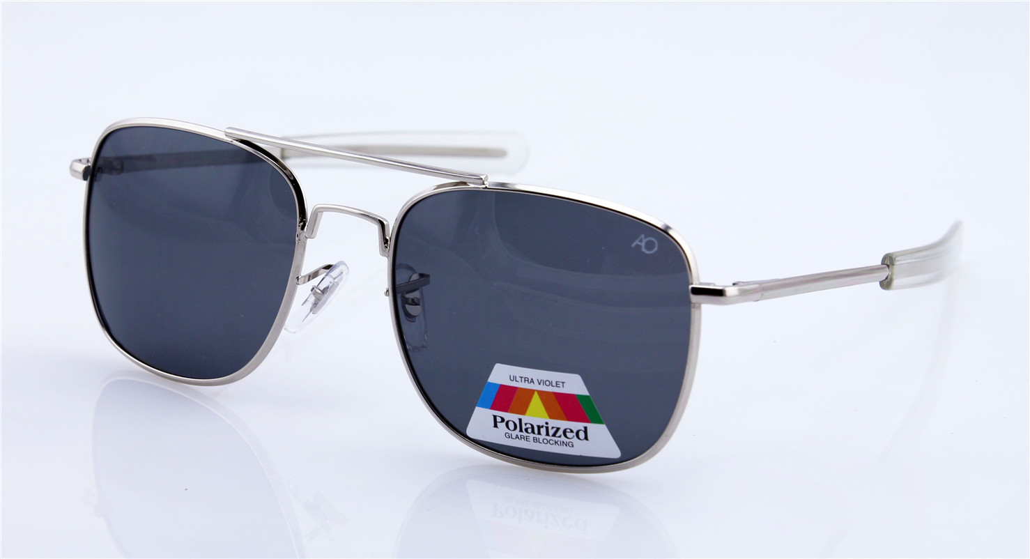 ǰ  AO  gafas  RE ݼ  ̱  ۶ 57mm 52mm oculos   lunettes/High quality Army AO Flyer  gafas Men RE Metal Polarized American optical
